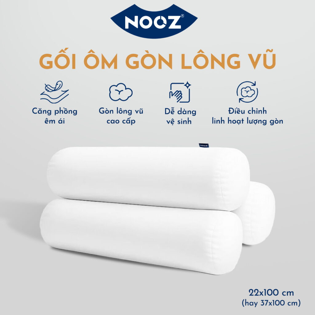 Gối Ôm Gòn Lông Vũ Microfiber