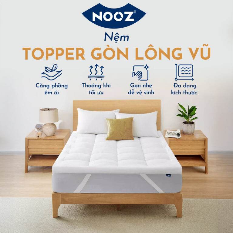 Nệm Topper Gòn Microfiber