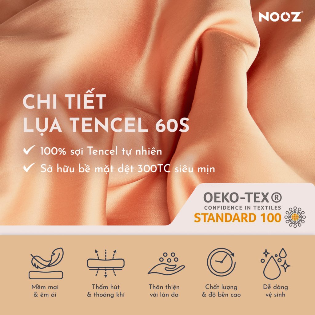 Vỏ Gối Ôm Tencel NOOZ – ảnh 2