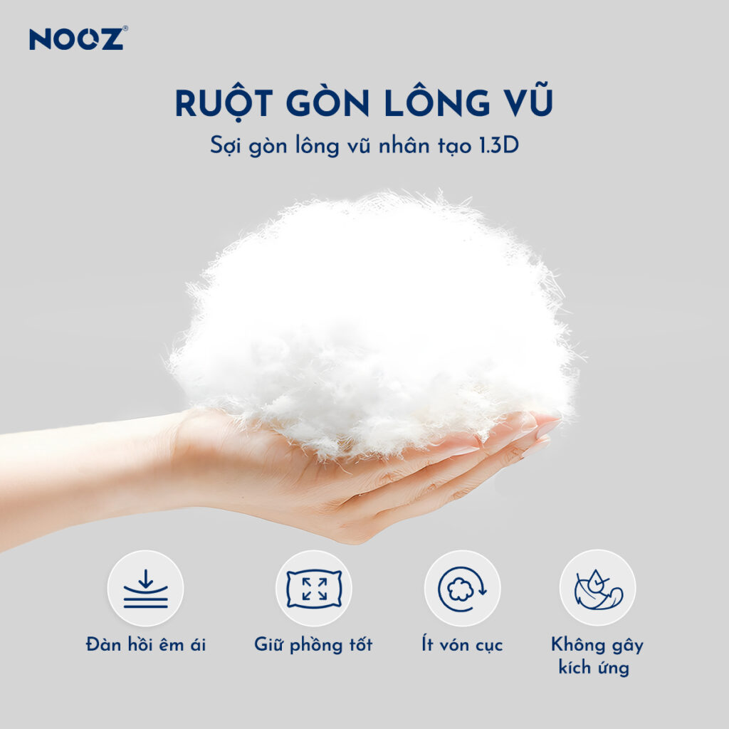 Gối Ôm Gòn Lông Vũ Microfiber – ảnh 2