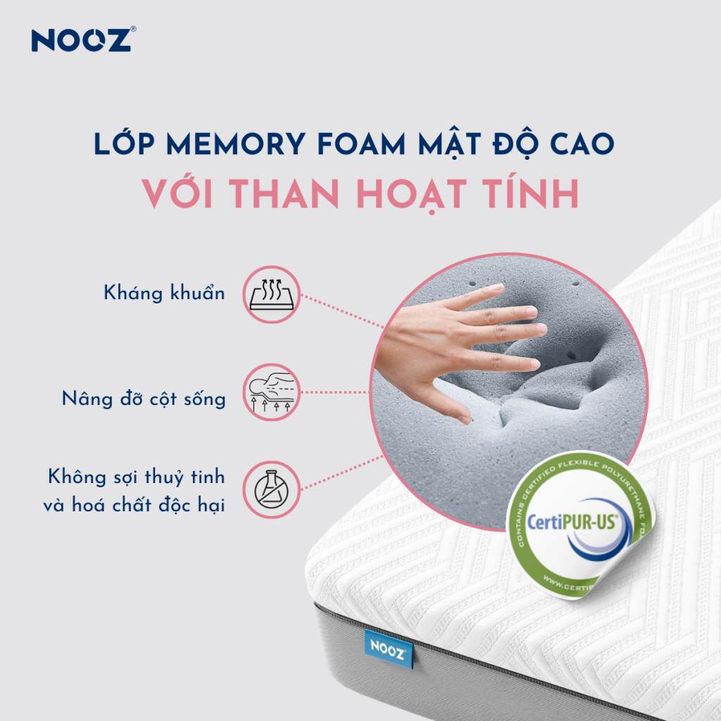 Nệm Foam Comfy Latex NOOZ – ảnh 5