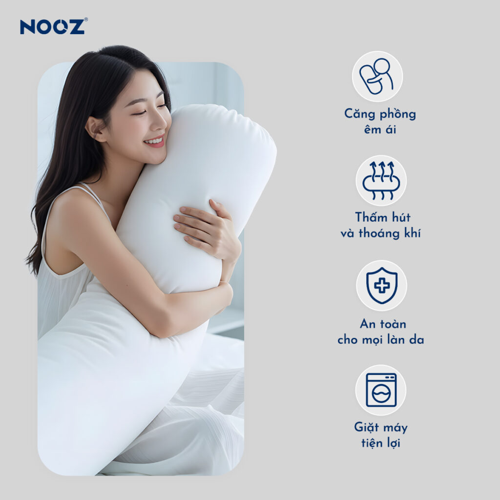 Gối Ôm Gòn Lông Vũ Microfiber – ảnh 8