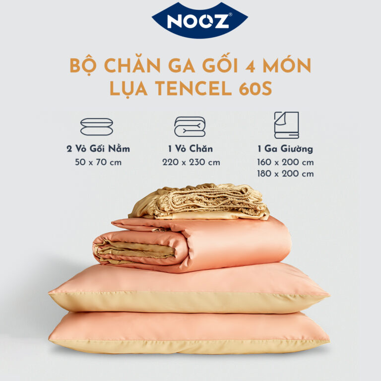 Bộ Chăn Ga Gối Tencel NOOZ